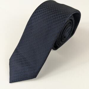 Lionhearted Mens Neck Tie Skinny Navy Dark Blue Polyester Silk Stylish Accessory